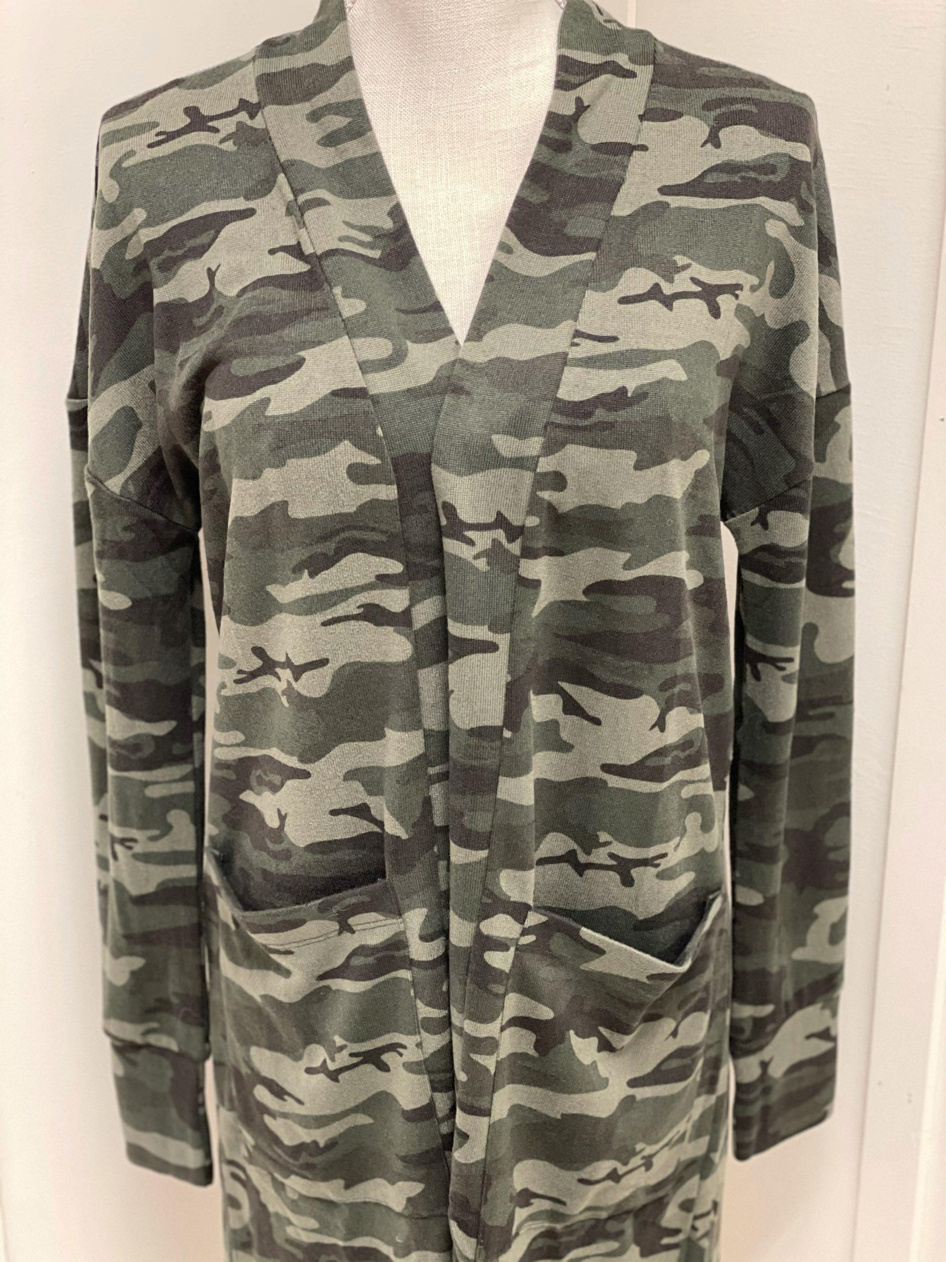 Camouflage Cardigan • Honeysuckle Style