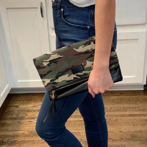 camouflage clutch purse