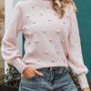 Pink Sweater with Dots
