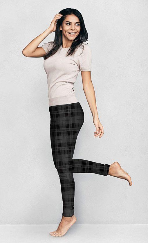 Plaid Fleece Leggings