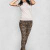 Leopard Patterned Fleece leggings