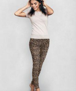 Leopard Patterned Fleece leggings