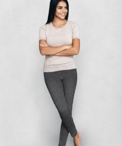 houndstooth fleece legging