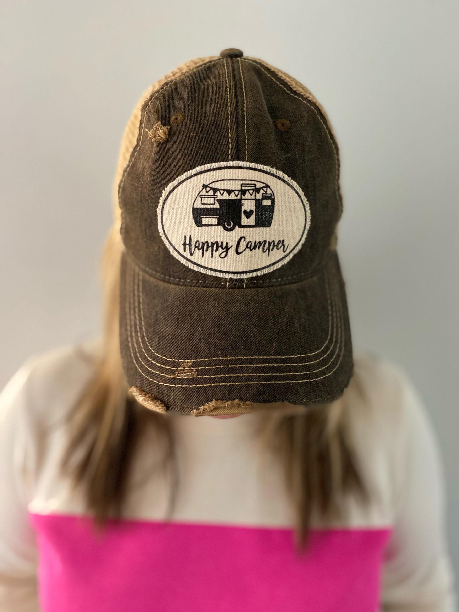 Happy Camper Trucker Hat Featrue Image