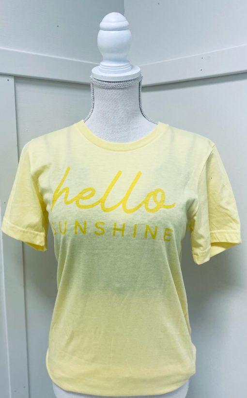 HELLO SUNSHINE WOMEN'S GRAPHIC T-SHIRT