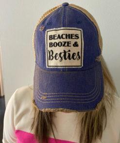 Trucker Hat - Beaches , Booze & Besties