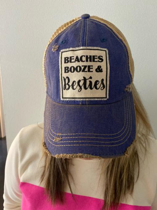 Trucker Hat - Beaches , Booze & Besties